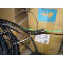 Оптический кабель Б/У для внешней прокладки (с металлическим тросом) в Обнинске, оптокабель БУ (Обнинск)