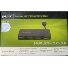 Карманный USB 2.0 концентратор D-Link DUB-104 в Обнинске, USB хаб DLink DUB104 (Обнинск)