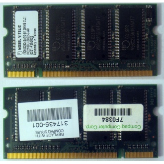Модуль памяти 256MB DDR Memory SODIMM в Обнинске, DDR266 (PC2100) в Обнинске, CL2 в Обнинске, 200-pin в Обнинске, p/n: 317435-001 (для ноутбуков Compaq Evo/Presario) - Обнинск
